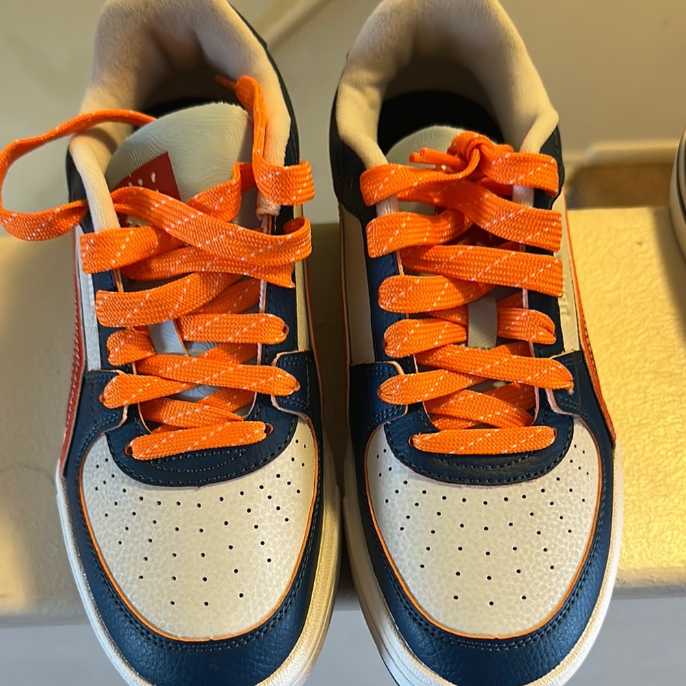 Kids' Orange and Blue Sneakers puma